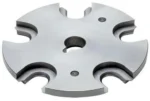 Hornady Lock-N-Load AP Progressive Press Shell Plate - #8 Size silver shell plate, top view