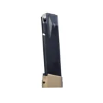Century Arms Canik TTI Combat handgun magazine, upright black body with bronze extension