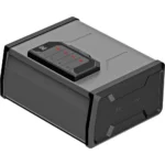 Hornady One-Gun Digi-Vault Gun Safe, black angled front view with top keypad and closed door