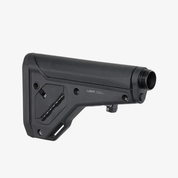 MAGPUL UBR GEN 2 stock, black right-side view with adjustment lever and textured buttpad