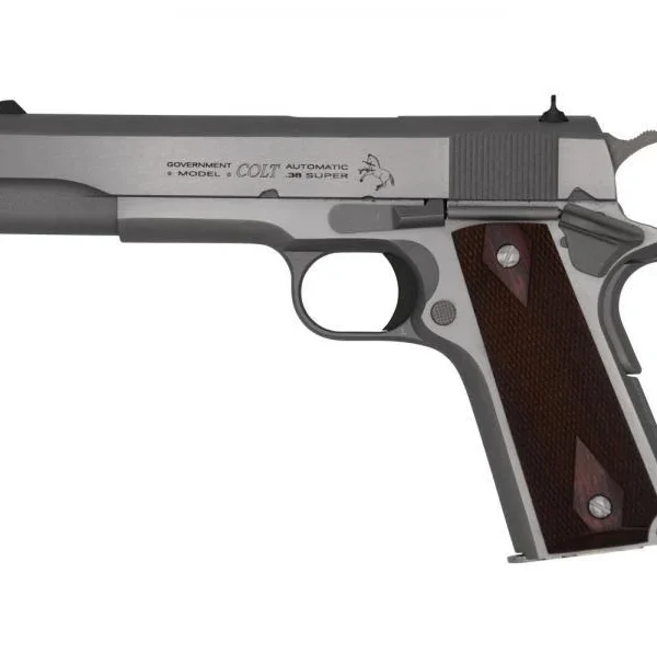 Colt Manufacturing Colt Government Model Handgun .45 Auto 7rd Magazine 5" Barrel Stainless Finish