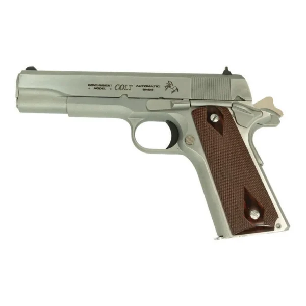 Colt Manufacturing Colt Classic Series Government Model Handgun 9mm Luger 8rd Magazines 5" Stainless Steel