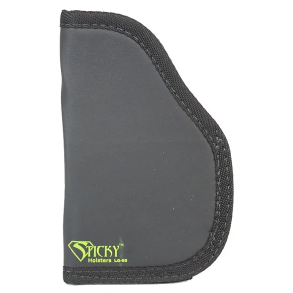 Sticky Holsters Short Sticky Pocket Holster, grey front view with black edging