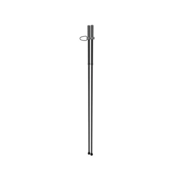 AOB Bog Deadshot Compact Sitting Bipod, black folded view with adjustment knob