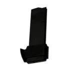 Promag Glock 28 Handgun Magazine, black magazine in angled front view with extended base