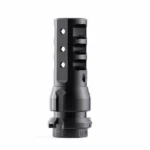 Dead Air KeyMo Muzzle Brake .46 .578-28 black side view with ports and mounting collar