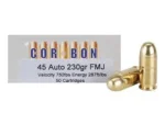 Corbon Inc. Corbon Self-Defense JHP Handgun Ammunition .45 ACP (+P) 230 gr JHP 950 fps 20/ct