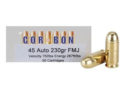 Corbon Inc. Corbon Self-Defense JHP Handgun Ammunition .45 ACP (+P) 230 gr JHP 950 fps 20/ct