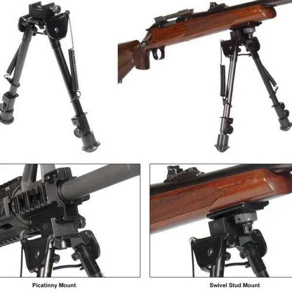 Leapers Inc. Leapers Tactical Op Bipod Tactical/Sniper Profile Adjustable Height - 8-12.5"