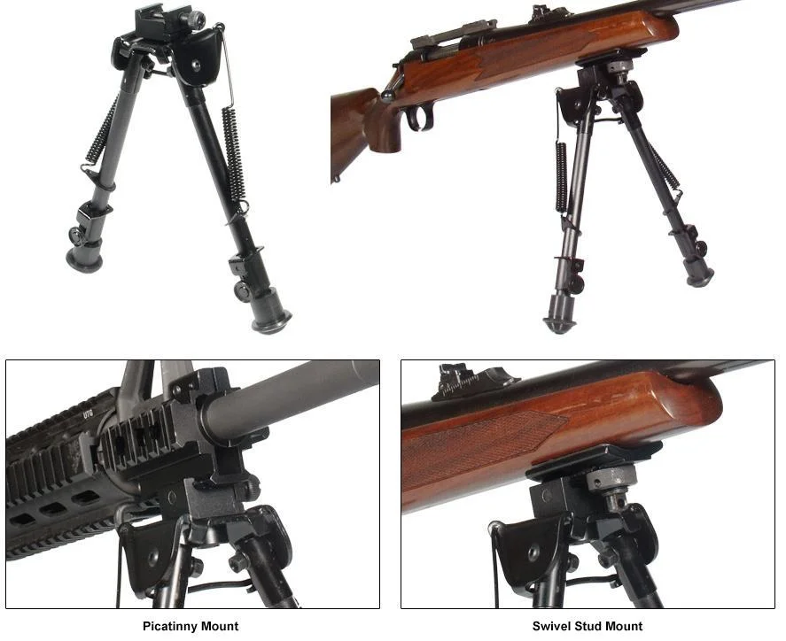 primary-50472 Leapers Inc. Leapers Tactical Op Bipod Tactical/Sniper Profile Adjustable Height - 8-12.5"