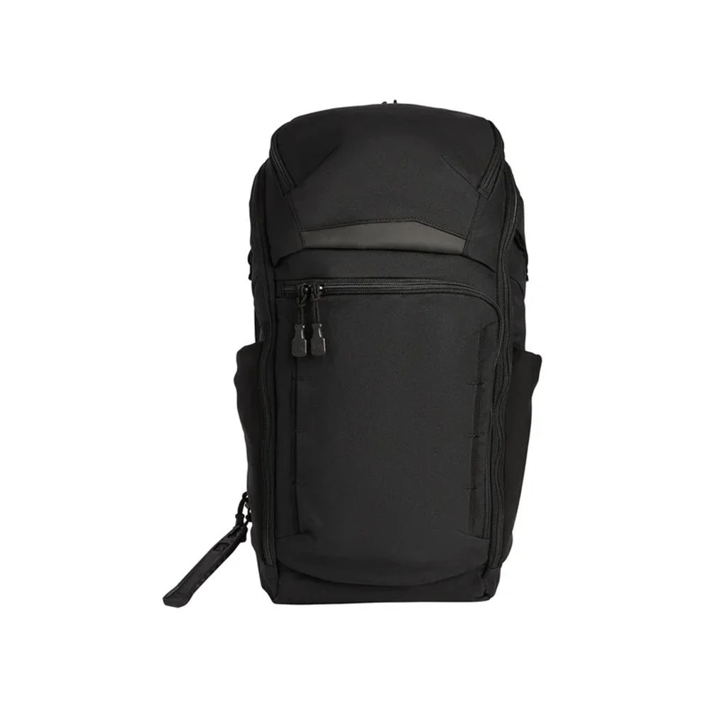 primary-50492 Fechheimer-Vertx VertX Gamut 22L Backpack black front view with zippered compartments and side pockets