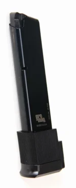 ProMag Ruger P90 Magazine black steel magazine with extended base, front angled view