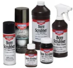 Birchwood Casey Bore Scrubber 2-in-1 Bore Cleaner in assorted black, white and red containers