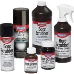 Birchwood Casey Bore Scrubber 2-in-1 Bore Cleaner in assorted black, white and red containers