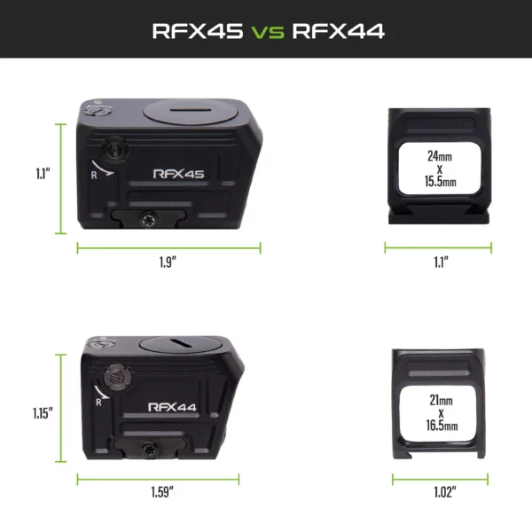 Viridian Green Laser Viridian RFX44 Compact Closed Emitter Green Dot Sight w/RMR Adapter