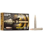 Federal Classic Hunter Berger Hybrid Rifle Ammunition, black box with two brass cartridges