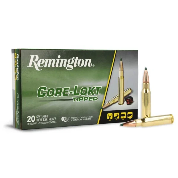 Remington Arms Co. Inc. Remington Core-Lokt Tipped Rifle Ammunition .308 Win 165gr PT 2700 fps 20/ct