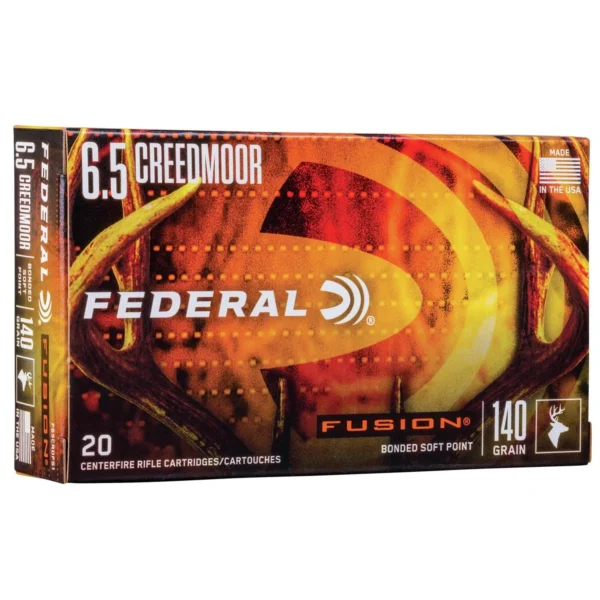 Federal Cartridge Co. Federal Fusion Rifle Ammunition 6.5 Creedmoor 140 gr. BTSP Fusion 20/ct