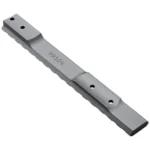 WEAVER EXT MULT SLT REM 700 SA 20MOA, angled top view of silver rail with mounting holes