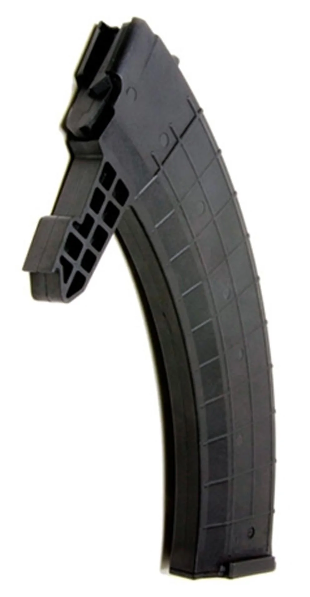 primary-50643 ProMag SKS Magazine, black curved polymer magazine in side view