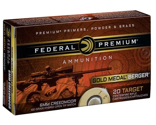 Federal FED GOLD MDL 6MM CM 105GR BRG 20/200