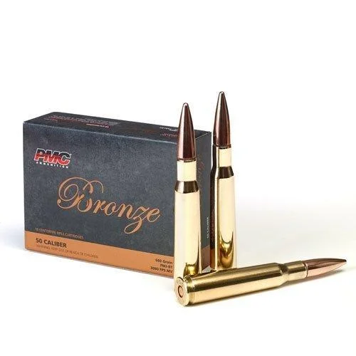 PMC AMMUNITION PMC Bronze Rifle Ammunition .50 BMG 660 gr FMJBT 10/ct