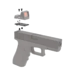 Crimson Trace CT-RAD Dovetail Red Dot Mounting Kit For Glock All Full-Size 43 43 48