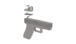 Crimson Trace CT-RAD Dovetail Red Dot Mounting Kit For Glock All Full-Size 43 43 48