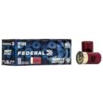 Federal Mini Shotshell, blue box front view with two red shells beside it