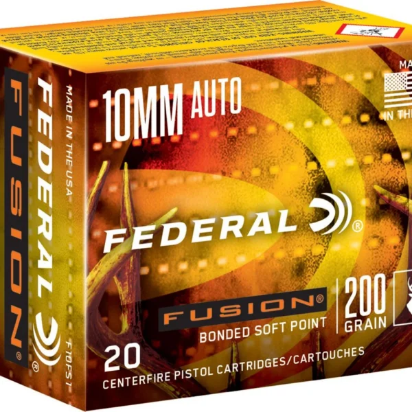 Federal Cartridge Co. Federal Fusion Handgun Ammunition 10mm Auto 200 gr SP 20/ct