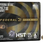 Federal Cartridge Co. Federal Personal Defense HST Handgun Ammunition .357 Sig 125 gr JHP 1360 fps 20/ct