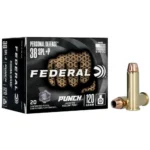 Federal Cartridge Co. Federal Personal Defense Punch Handgun Ammunition .38 Spl(+P) 120 gr JHP 1000 fps 20/ct