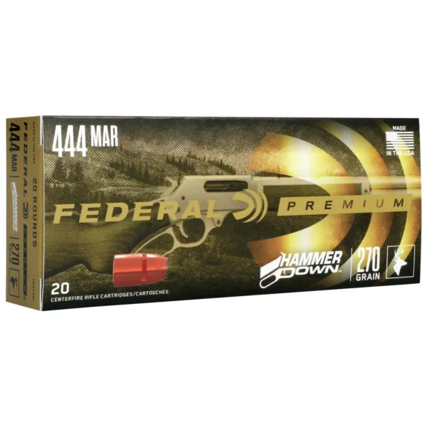 Federal Cartridge Co. Federal HammerDown Rifle Ammunition .444 Marlin 270gr BSP 2250 fps 20/ct