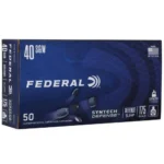 Federal Cartridge Co. Federal Syntech Defense Handgun Ammunition .40 S&W 175gr SJHP 1000 fps 50/ct