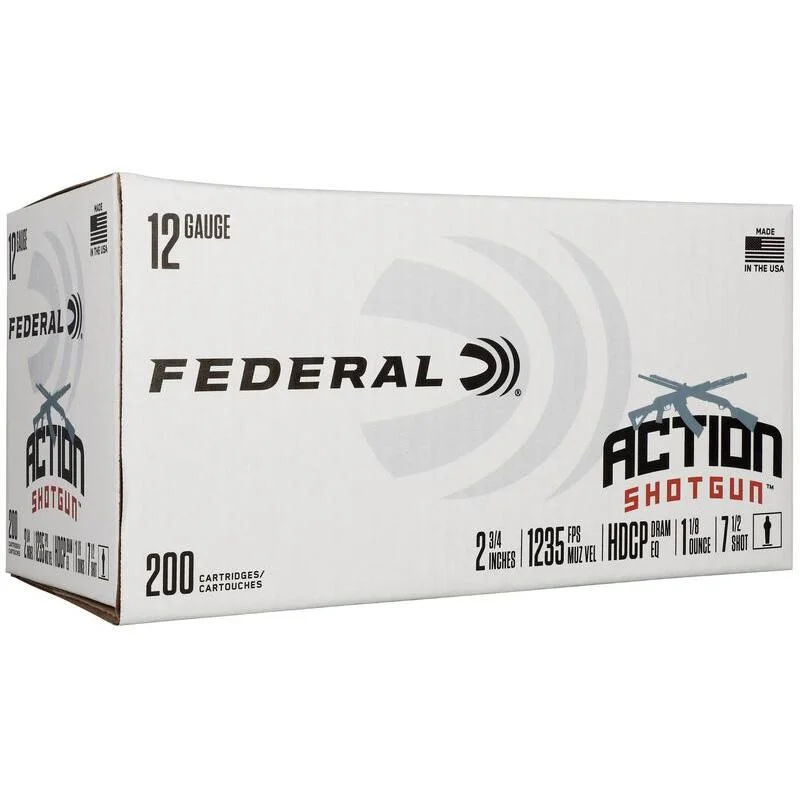 primary-50814 Federal FED ACTN 12GA 2.75" #7.5 200RD