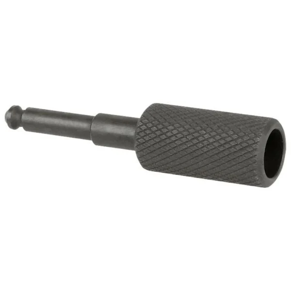 Midwest Industries Benelli M4 Enhanced Charging Handle, black side view with knurled grip
