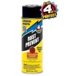Shooter's Choice Rust Prevent yellow, black and red aerosol can, front view