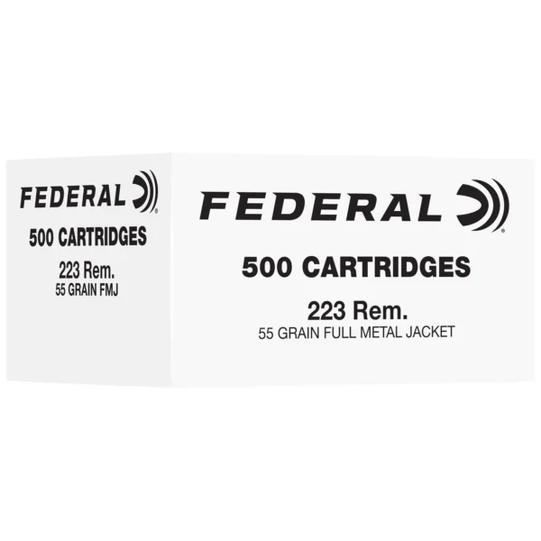 Federal Cartridge Co. Federal Bulk Rifle Ammunition .223 Rem 55gr FMJ 3240 fps 500/ct