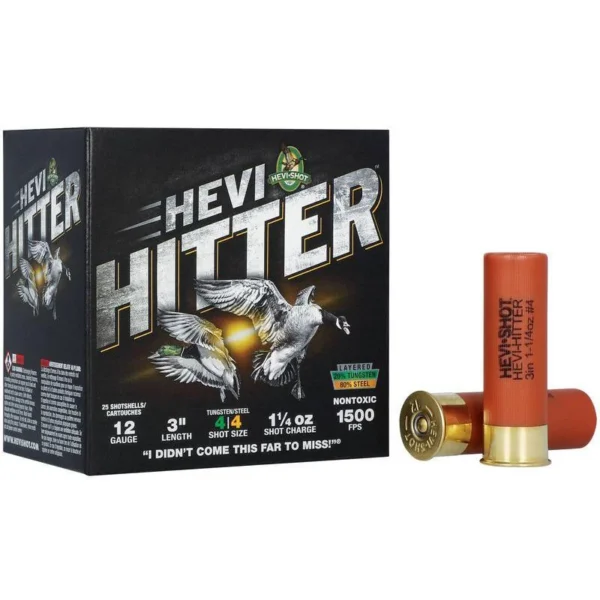 HEVI-Shot HEVI-HITTER 12GA 3" 1.25OZ #4 TG/STL
