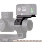 Reptilia ROF-90 Red Dot Mount, black right-side view beneath a gray optic