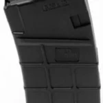 ProMag H&K HK93 Magazine, black polymer angled side view with curved body and textured panels