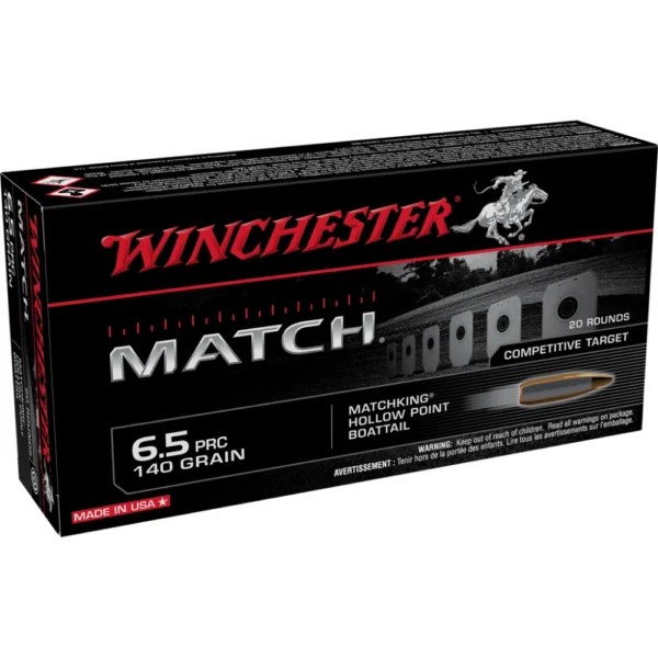 Winchester Ammunition WIN PRC MATCH 6.5PRC 140GR BTHP 20/2