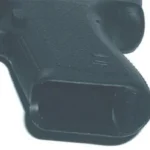 PEARCE FRAME INSERT FOR GLK EX 26/27 black insert installed in rear grip opening, close-up view