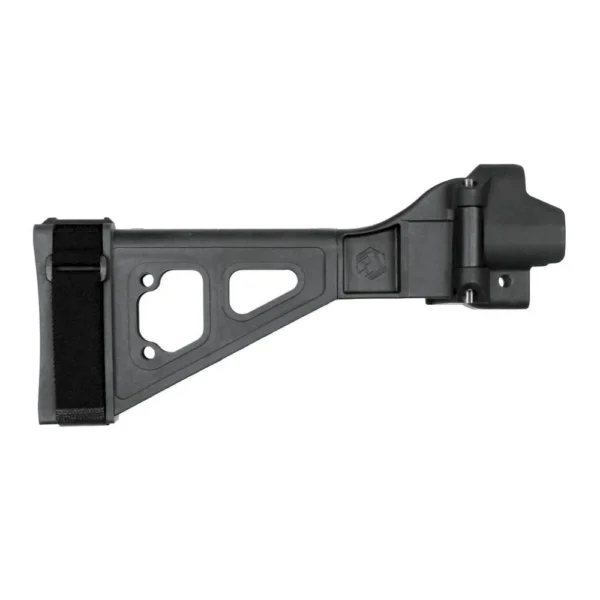 SB Tactical SBT5 pistol stabilizing brace, black right-side view with open-frame arm