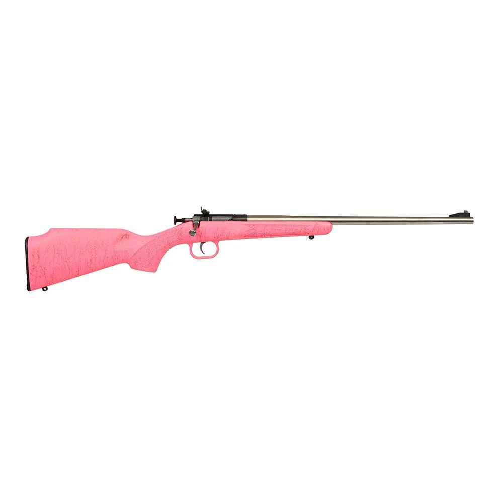 primary-51048 Keystone Crickett My First Rifle, right-side view with pink stock and black barrel