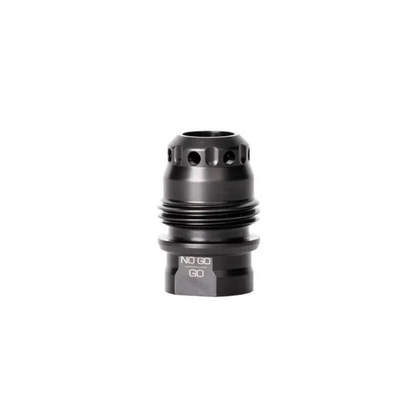 RUGGED M2 Brake, black metal muzzle device shown from the side and top