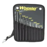 AOB Wheeler Engineering Roll Pin Punch Set, nine black punches in a marked storage pouch