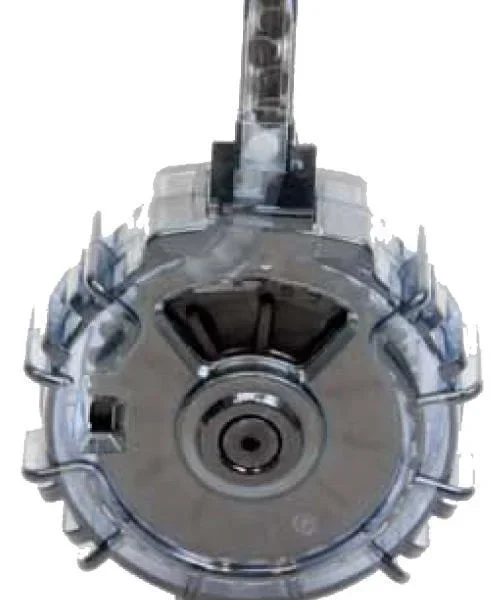 PROMAG MARLIN 795 Drum, smoke polymer drum magazine in front view with feed tower
