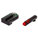 North Pass Ltd. Hiviz HI-VIZ FASTDOT H3 Red Front Green Rear Sight for Glock MOS 9mm| 40 S&W | 357 Sig