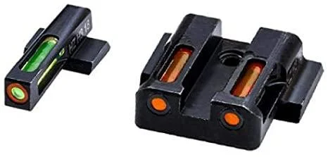 North Pass Ltd. Hiviz HIVIZ LiteWave H3 sight Orange/Green LitePipe/Orange front ring fits S&W Shield models